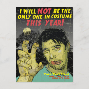 Halloween Party Postcard Invite