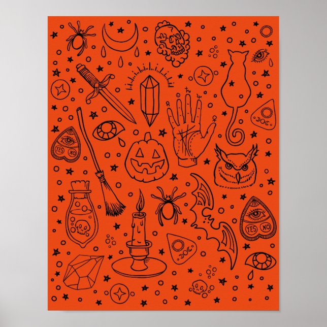 Halloween Party Poster (Front)