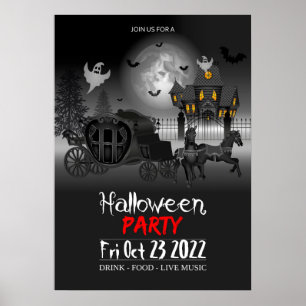 Halloween Party Poster Invitation