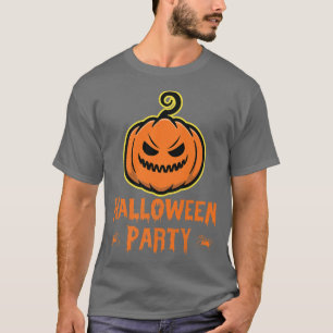 Halloween Party Pumpkin Evil Funny Trick Or Treat T-Shirt