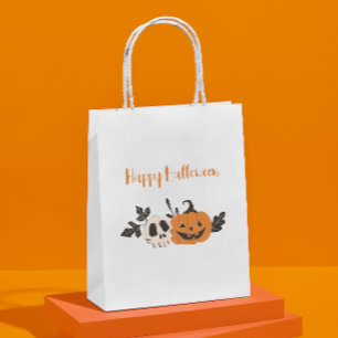 Halloween Party Pumpkin Medium Gift Bag