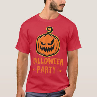 Halloween Party Pumpkin Stunned Funny Trick Or Tre T-Shirt