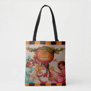 Halloween Party Pumpkin vintage Tote Bag