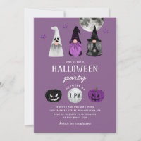 Halloween Party | Purple Gnome Witches & Ghost