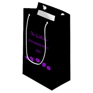 Halloween Party Purple Pumpkins Gift Bag