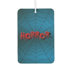 Halloween Party Red Horror Spider Web Blue Scary Car Air Freshener