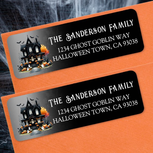 Halloween Party Return Address (Halloween Party Return Address label )