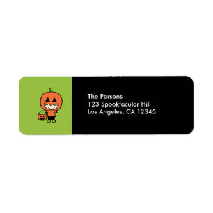 Halloween Party Return Address Label