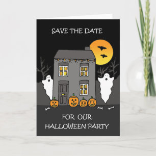 Halloween Party Save the Date Card