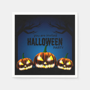 halloween party save the date napkin