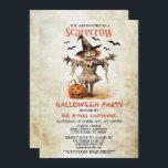 Halloween Party Scarecrow Evil Orange Pumpkin Invitation<br><div class="desc">Halloween Party Scarecrow Evil Orange Pumpkin Invitation. Unique,  beautiful,  stylish design. Easy to be personalised. Font style,  size and colours can be changed. Matching items are available.</div>