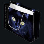 Halloween Party Scary Black Cat Horror Night Large Gift Bag<br><div class="desc">Halloween Party Scary Black Cat Horror Night Large Gift Bag. Unique,  beautiful,  stylish design. Easy to be personalised. Font style,  size and colours can be changed. Matching items are available.</div>