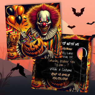 Halloween Party   Scary Clown  Themed