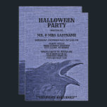 Halloween Party Scary Craw Blue Purple Spooky Invitation<br><div class="desc">Halloween Party Scary Craw Blue Purple Spooky Invitation. Unique,  beautiful,  stylish design. Easy to be personalised. Font style,  size and colours can be changed. Matching items are available.</div>