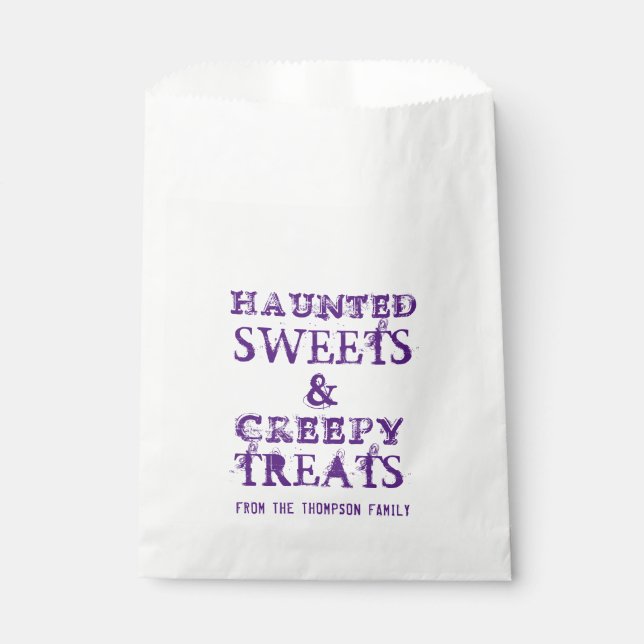 Halloween Party School Funny Cute Treat Favour Bags (Front)