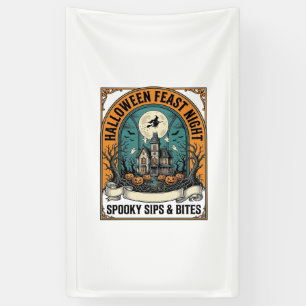 Halloween Party Shirt Spooky Feast Haunted House_1 Banner