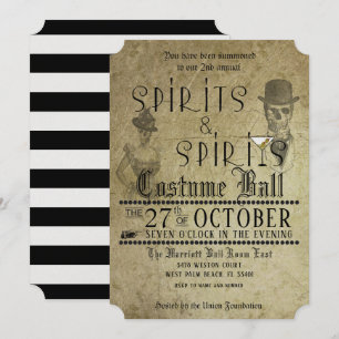 Halloween Party Spirits Costume Ball Invitation