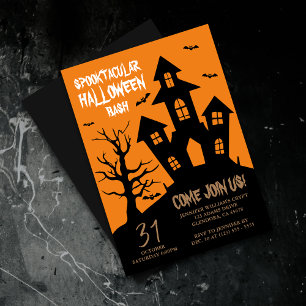Halloween Party Spooktacular Haunted House  Invitation