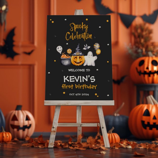 Halloween Party Spooky Birthday Welcome Sign (Creator Uploaded)