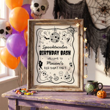 Halloween Party Spooky Spooktacular Groovy Retro