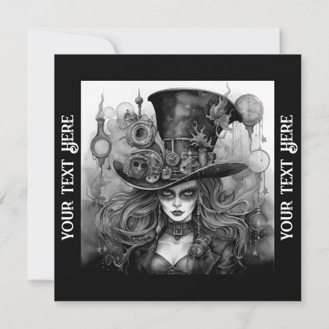 Halloween Party Steampunk Invitation (Front)