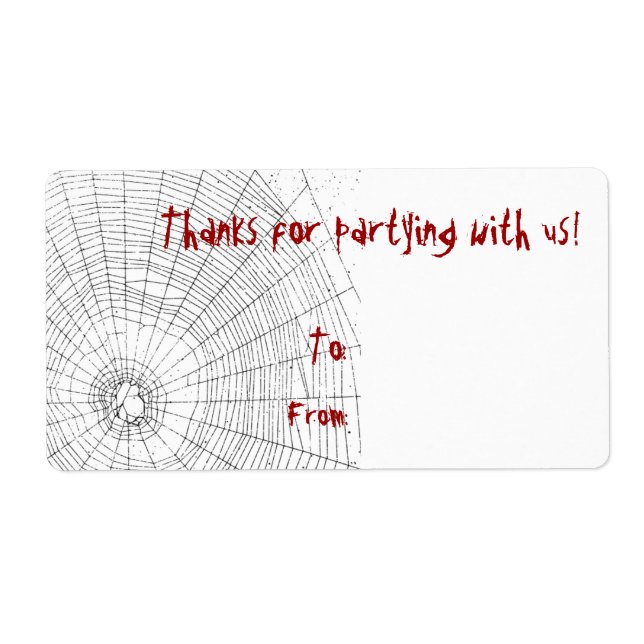 Halloween Party Thank You Gift Tags (Front)