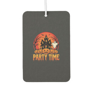 Halloween Party Time Ghost Pumpkin Design_1 Car Air Freshener