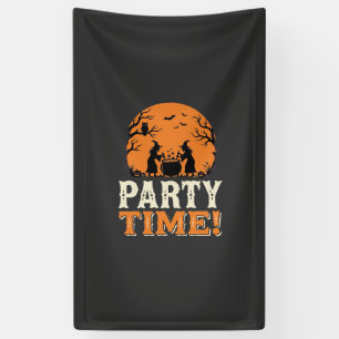 Halloween Party Time Witch Cauldron Design_1 Banner