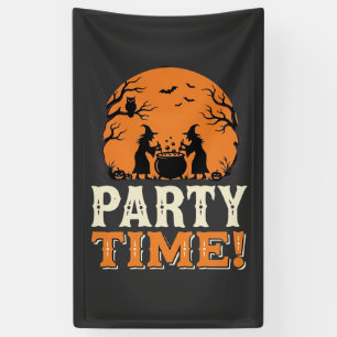 Halloween Party Time Witch Cauldron Design_1 Banner