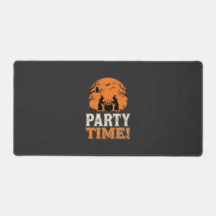 Halloween Party Time Witch Cauldron Design_1 Desk Mat