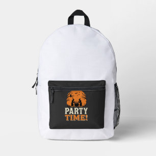 Halloween Party Time Witch Cauldron Design_1 Printed Backpack