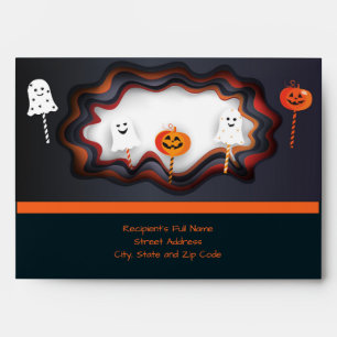 Halloween Party "Treat or Trick" Fun Cast Envelope