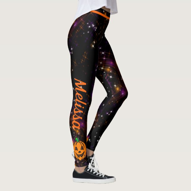 Halloween Party trick or treat Leggings Pumpkin (Right)