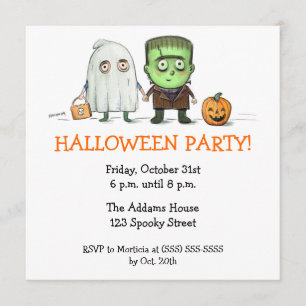Halloween Party Trick or Treater Invitations