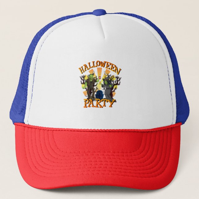 Halloween Party                                 Trucker Hat (Front)