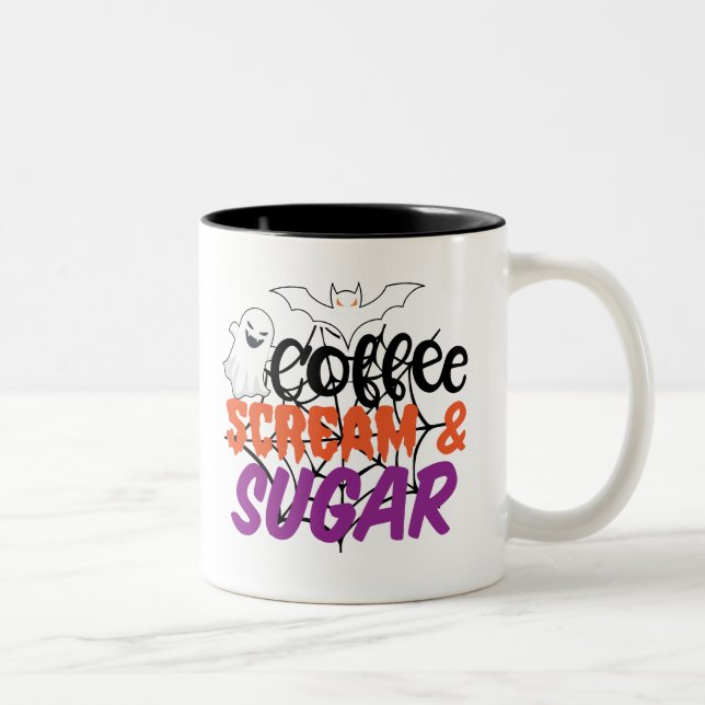 Halloween Party Two-Tone Coffee Mug (Right)