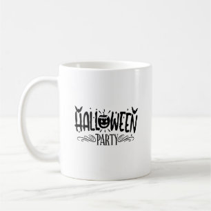 Halloween Party Typography Mug