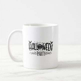 Halloween Party Typography Mug