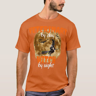 Halloween Party Veterinary Witch T-Shirt
