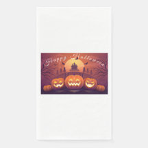 Halloween party viettes with pumpkin design