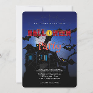 Halloween Party Vintage Gothic   Invitation