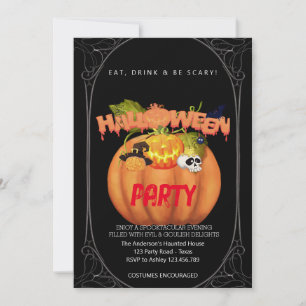 Halloween Party Vintage Gothic Invitation
