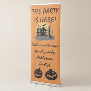 Halloween Party Welcome You Customise Retractable Banner