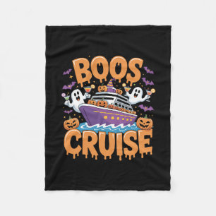 Halloween Party Wine Beer Drinking Boos Cruise 1 Fleece Blanket
