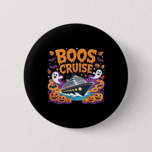 Halloween Party Wine Beer Drinking Boos Cruise 6 Cm Round Badge