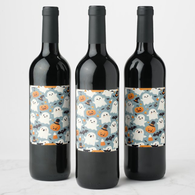 Halloween Party Wine & Sparkling Wine Battle Wine Label (Bottles)
