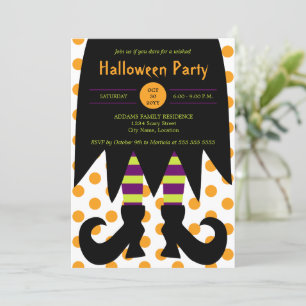 Halloween Party Witch Invitation