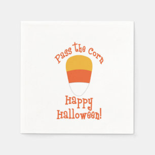 Halloween Pass The Candy Corn Napkin
