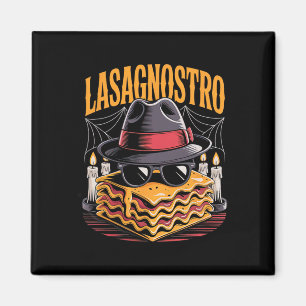 Halloween Pasta Meme Mafia Parody Funny Lasagne Ar Magnet