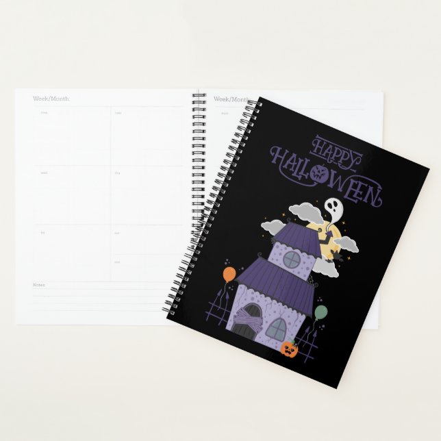 Halloween Pastel Goth Haunted House  Planner (Display)
